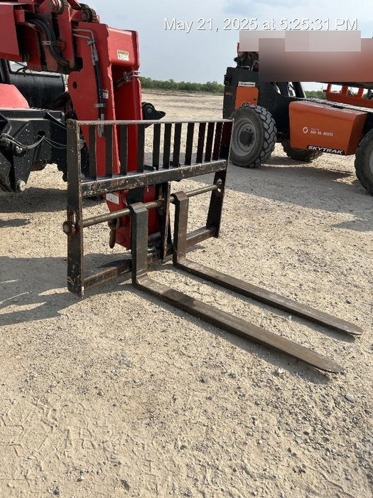 2020 Manitou MTA10055 Cab/Heat/Air, 120 HP, Solid Tires, Work Lights, Lift Hook, Auxiliary Hydraulics w/66" Carriage and 60" Forks