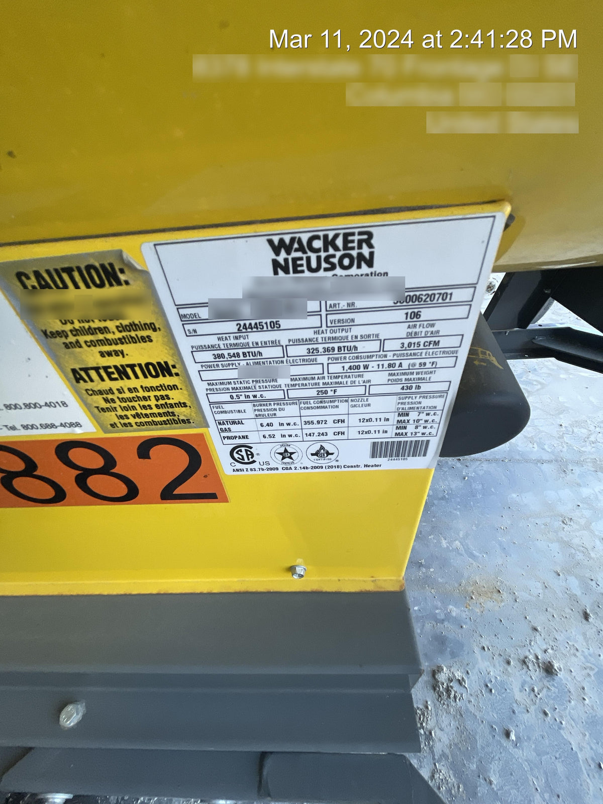 2019 WACKER NEUSON HI400