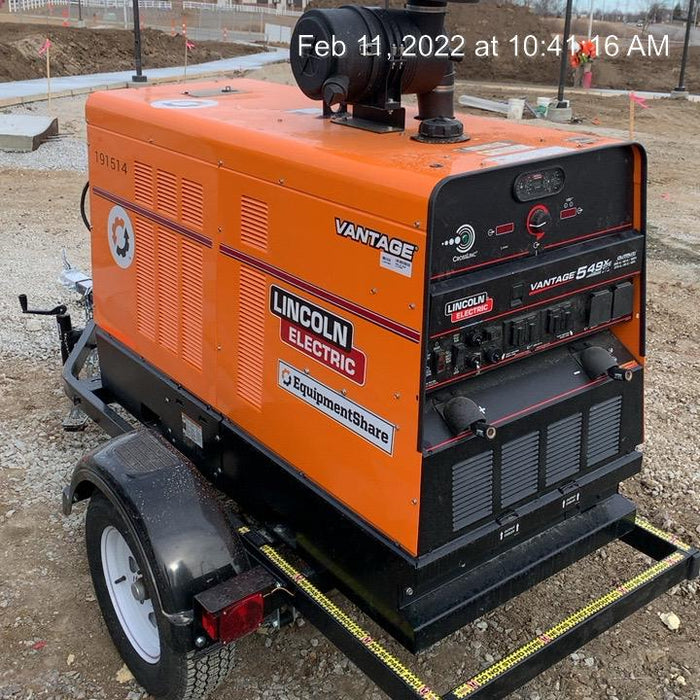 2021 Lincoln Electric Vantage 549X Ready Pak 3, ORANGE (includes trailer, cable rack, fender light kit)