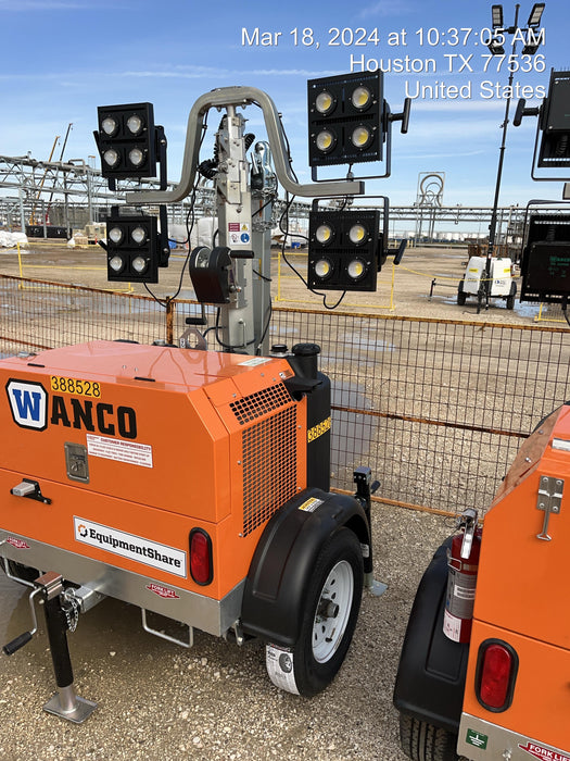 2024 Wanco WLTT-4MM4K Diesel, Deep Sea Controller, Shore Power Plug, Auto Start, (4) 350W LED Floodlights, 4kW Generator, 60 Gal Fuel Tank, 2" Ball, T3