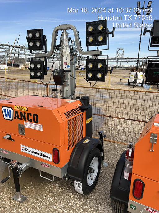 2024 Wanco WLTT-4MM4K Diesel, Deep Sea Controller, Shore Power Plug, Auto Start, (4) 350W LED Floodlights, 4kW Generator, 60 Gal Fuel Tank, 2" Ball, T3