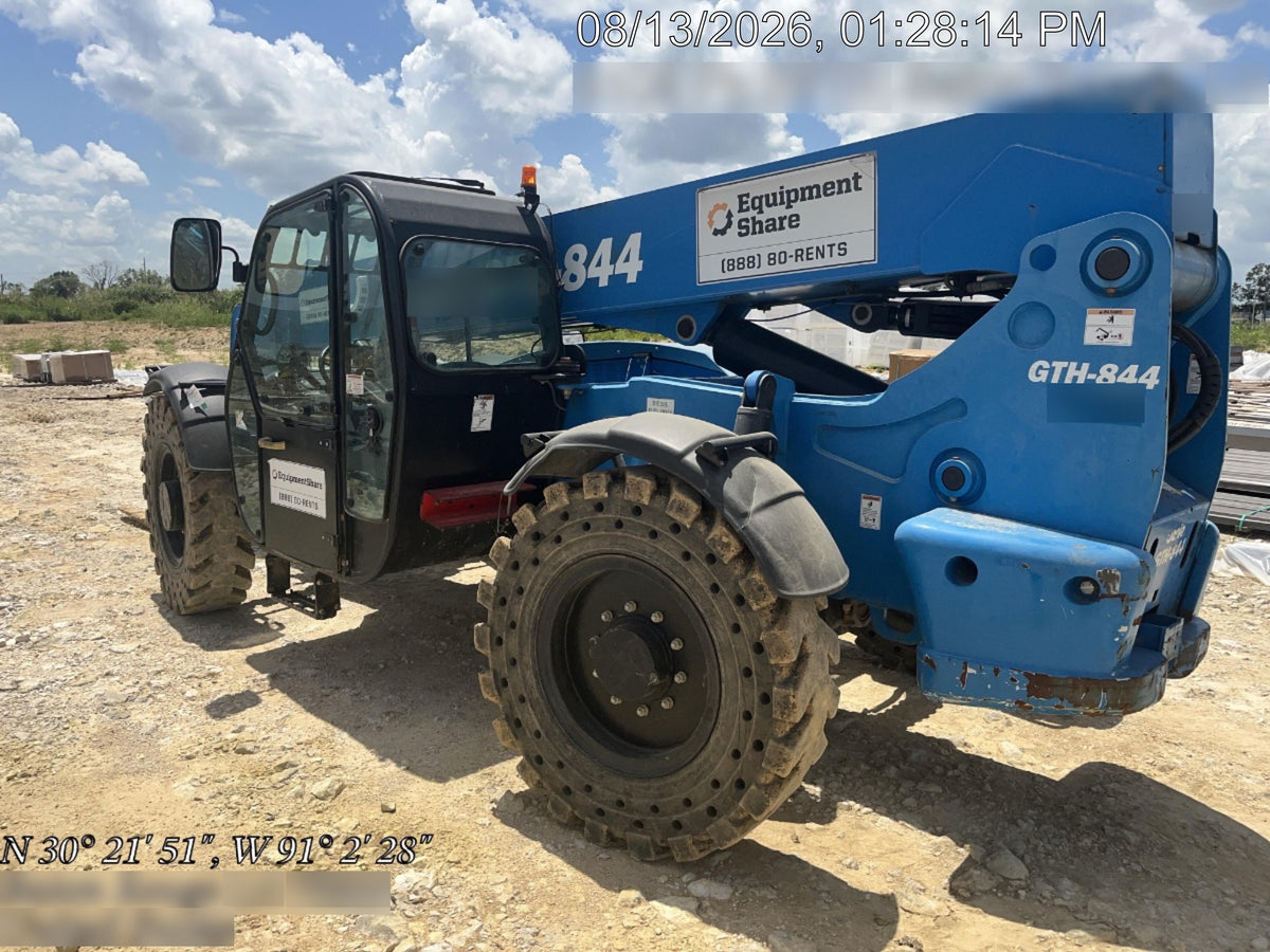 2019 Genie GTH-844 Genie GTH-844 w/Enclosed Cab w/HVAC, Work Lights, Solid Tires, Beacon, 60" Carriage and Forks