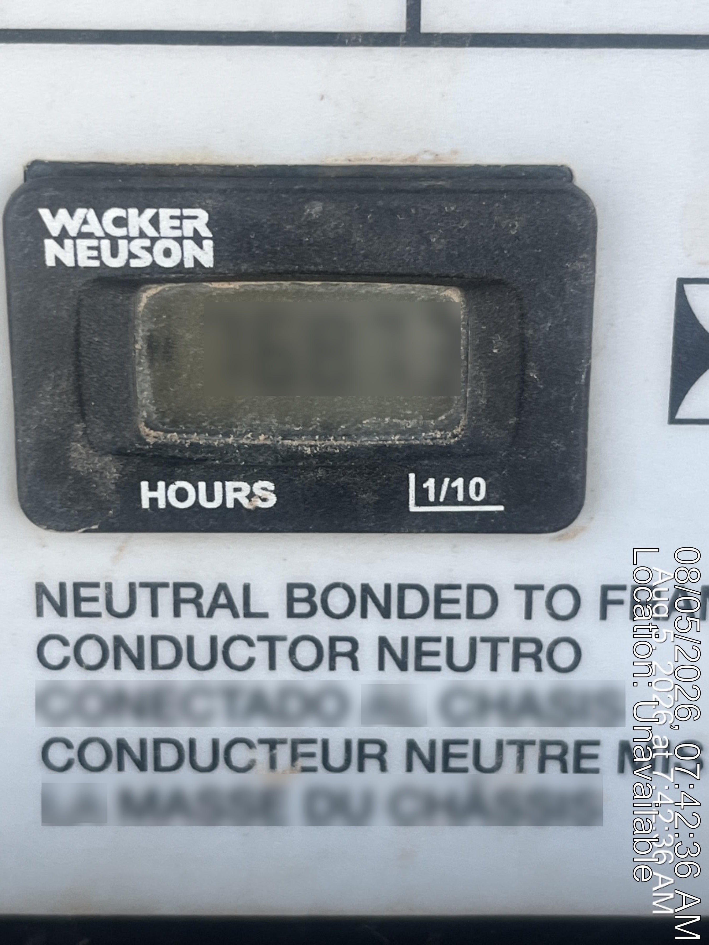 2019 Wacker Neuson LTV6L-MH Wacker Neuson LTV6 Standard Options, ES Track Hardware, Fuel Level Sensor