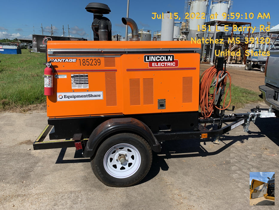 2021 Lincoln Electric Vantage 549X Ready Pak 3, ORANGE (includes trailer, cable rack, fender light kit)
