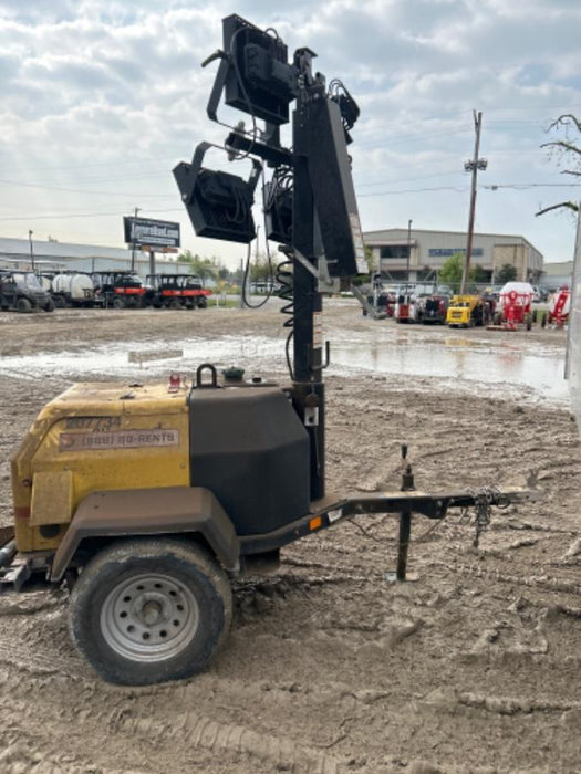 2022 Allmand NLV3GR (4) LED Light Fixture 350W, 23' Vertical Mast, 3kW Prime, Towable, Deep Sea L401, Leveling Jacks, Yanmar T4F 5.8hp