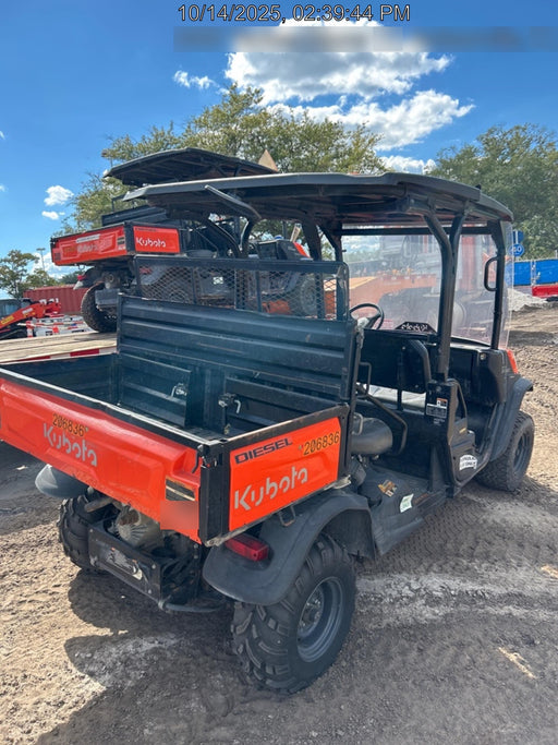 2022 Kubota RTV-X1140W-H Plastic Canopy, Windshield Acrylic Clear, LED Strobe Light, Wire Harness Kit, Back up Alarm