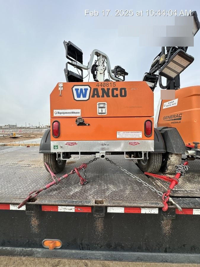 2024 Wanco WLTT-4MM4K Diesel, Deep Sea Controller, Shore Power Plug, Auto Start, (4) 350W LED Floodlights, 4kW Generator, 60 Gal Fuel Tank, 2" Ball, T3