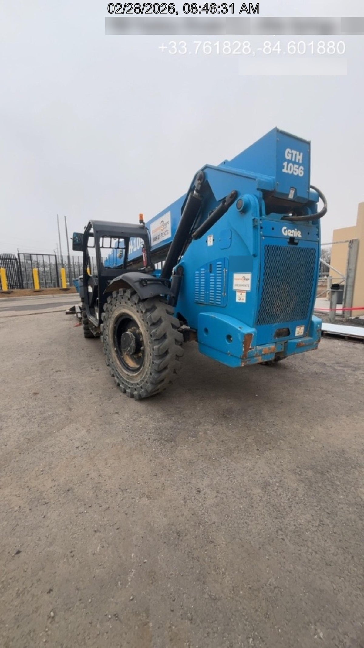 2019 Genie GTH-1056 Canopy, Solid RT Tires, LED Work Lights, Beacon 60" QA Carriage, 60" Forks