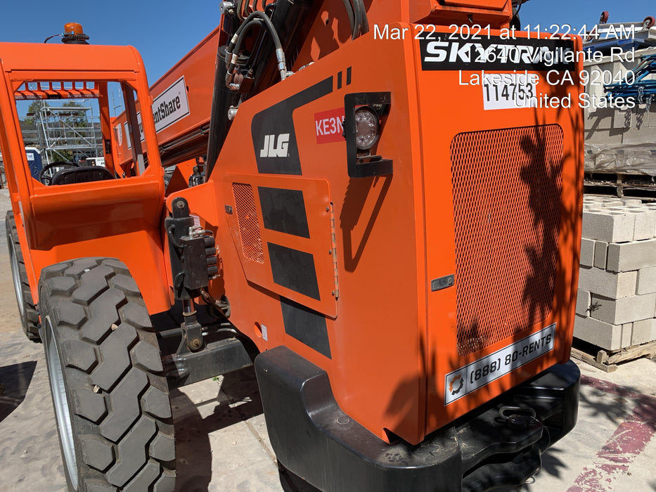 2020 Skytrak 8042 74 Hp, FF Tires, Work Lights, Beacon, Aux Hydraulics, Back up Alarm, Lifting Eye, ES Decals