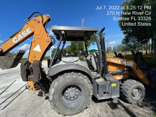 2017 Case 580N EP STANDARD HOE, ROPS, PILOT CONTROLS, AUX HYD
