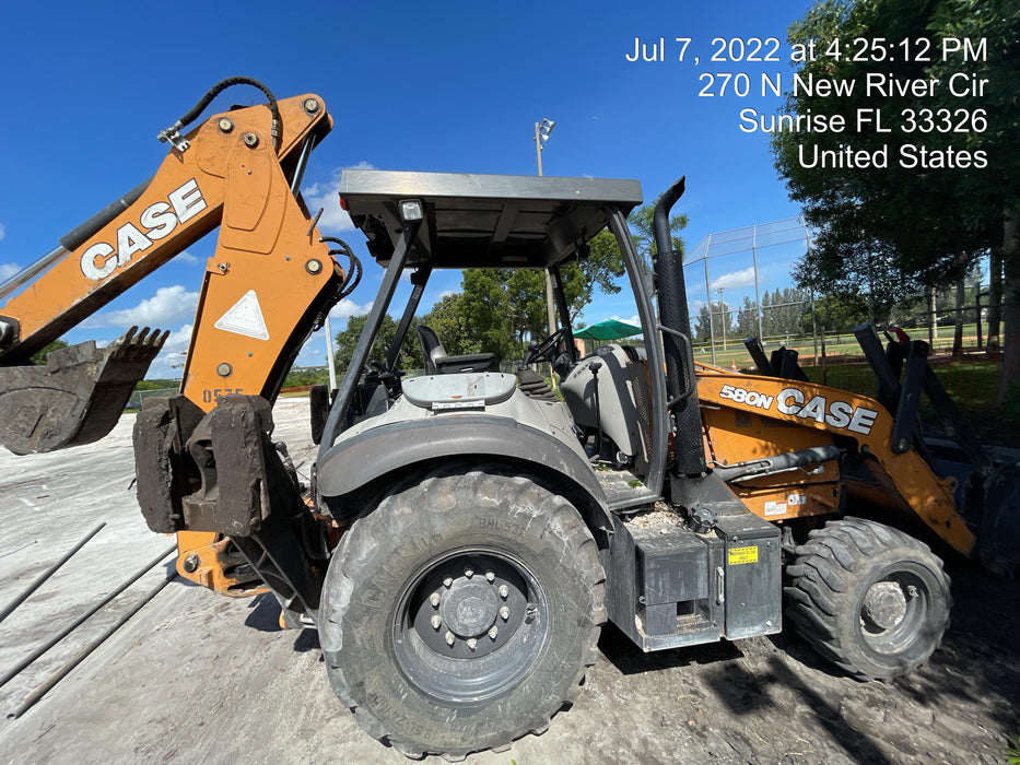 2017 Case 580N EP STANDARD HOE, ROPS, PILOT CONTROLS, AUX HYD