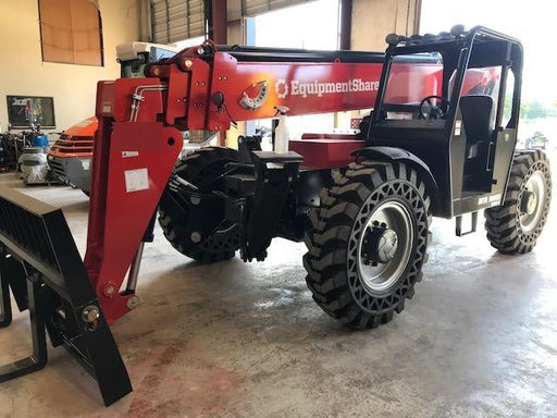 2019 Manitou MTA10055 Canopy, 120 HP, Solid Tires, Work Lights, Lift Hook, Auxiliary Hydraulics 66" Carriage and 60" Forks