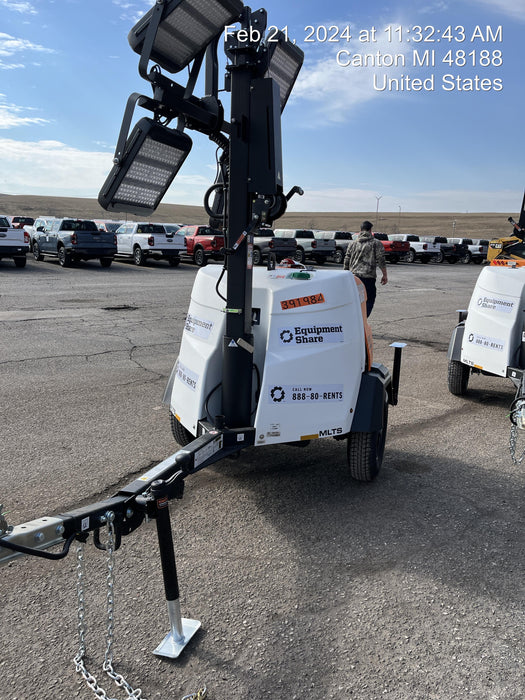 2024 Generac MLT2 Diesel, Flex Switch 120V Input, Powerzone Controller, 
(4) 320W LED Lights, 4kW Generator, 39.9 Gal Fuel Tank, 2" Ball, T3