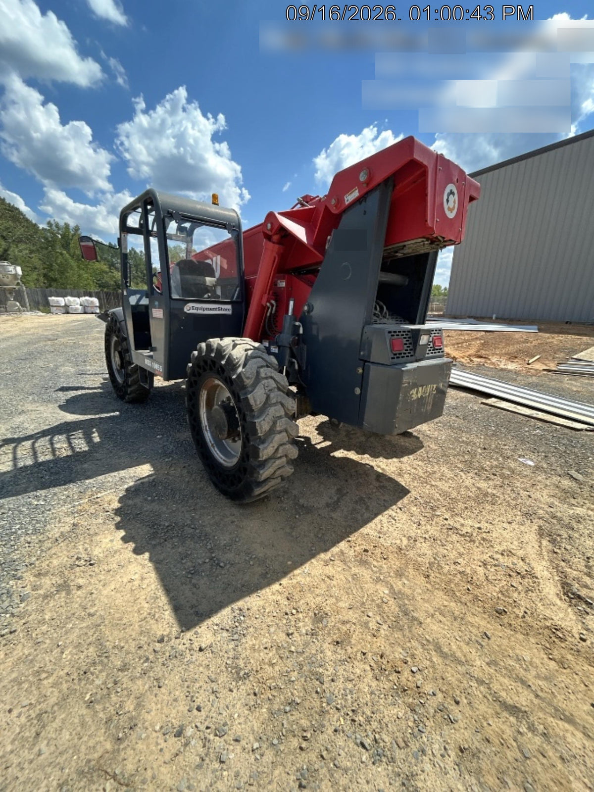 2018 Manitou MTA10055 MTA10055 - 74 HP T4, Canopy, Worklights/Strobe, Beacon, 66" Carriage, 60" Forks, Solid Tires, Lift Hook, Aux Hydraulics