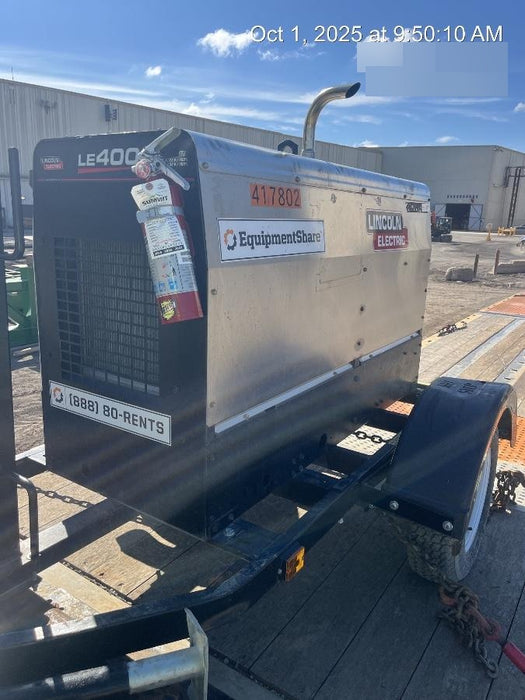 2024 Lincoln Electric LE400 Kubota V1505, Trlr, Cable Rack, Light Kit, ES Decals, T3