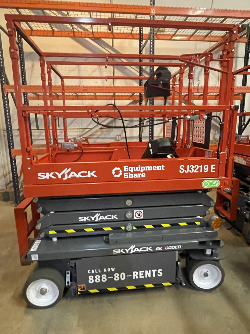 2024 Skyjack SJ3219 Electric Drive, Sld NM Tires, DBcns, RFRails, Power to Platform, T3 + Access Control