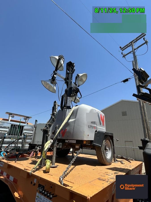 2019 Wacker Neuson LTV6L-MH Wacker Neuson LTV6L Mobile Light Tower w/Fuel Level Sensor Installed