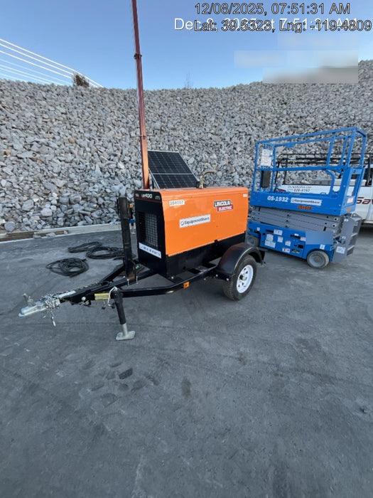 2022 Lincoln Electric LE400 Kubota V1505, Trlr, Cable Rack, Light Kit, ES Decals, T3