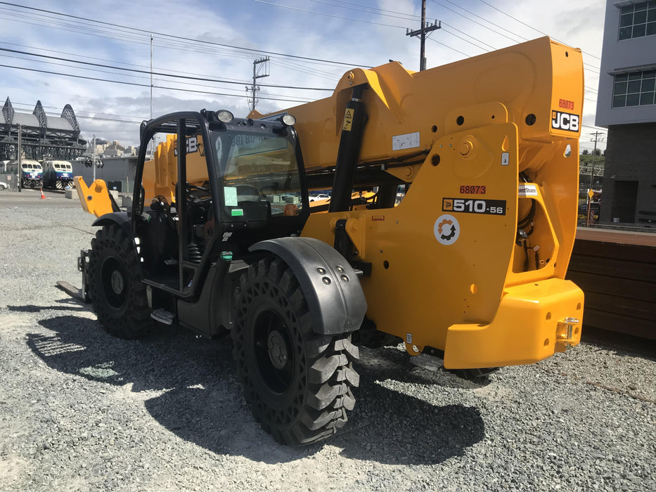 2020 JCB 510-56 Canopy, Solid Tires, Work Lights, Beacon, Aux Hydraulics, Back up Alarm, Lifting Eye, ES Decals