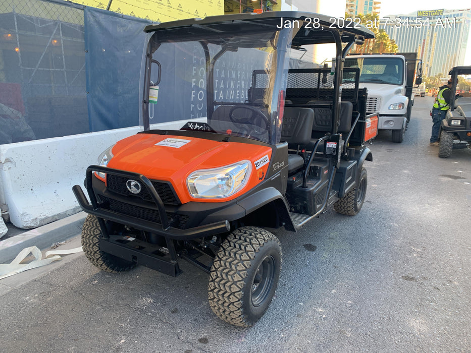 2022 Kubota RTV-X1140W-H Plastic Canopy, Windshield Acrylic Clear, LED Strobe Light, Wire Harness Kit, Back up Alarm