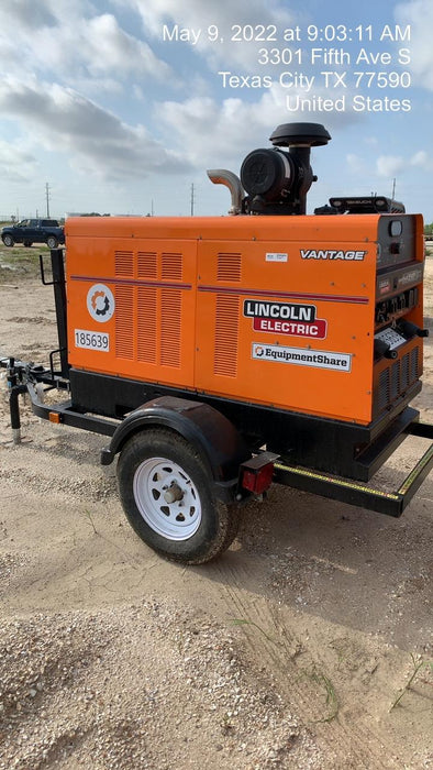 2021 Lincoln Electric Vantage 549X Ready Pak 3, ORANGE (includes trailer, cable rack, fender light kit)
