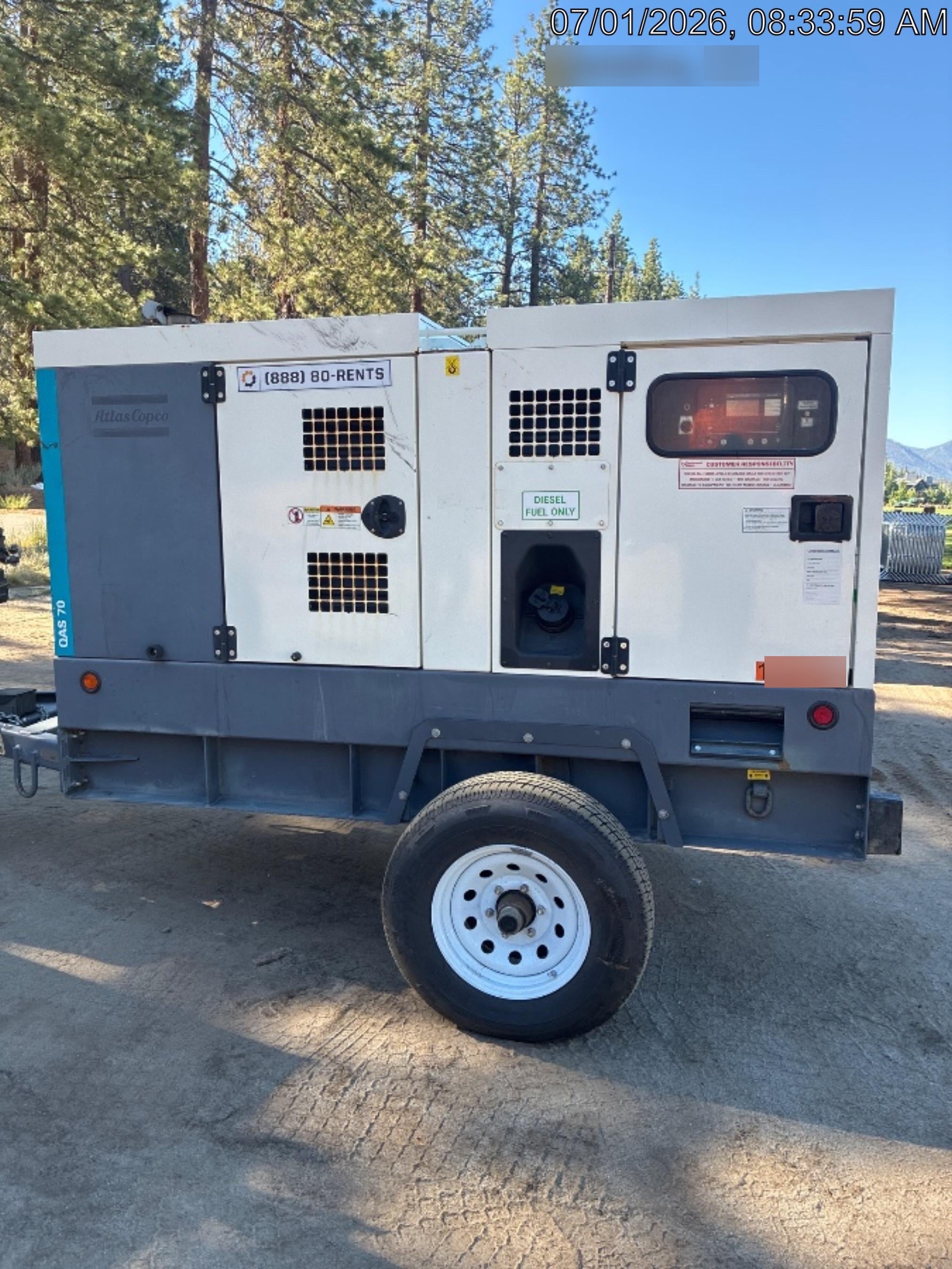 2020 ATLAS COPCO QAS 70