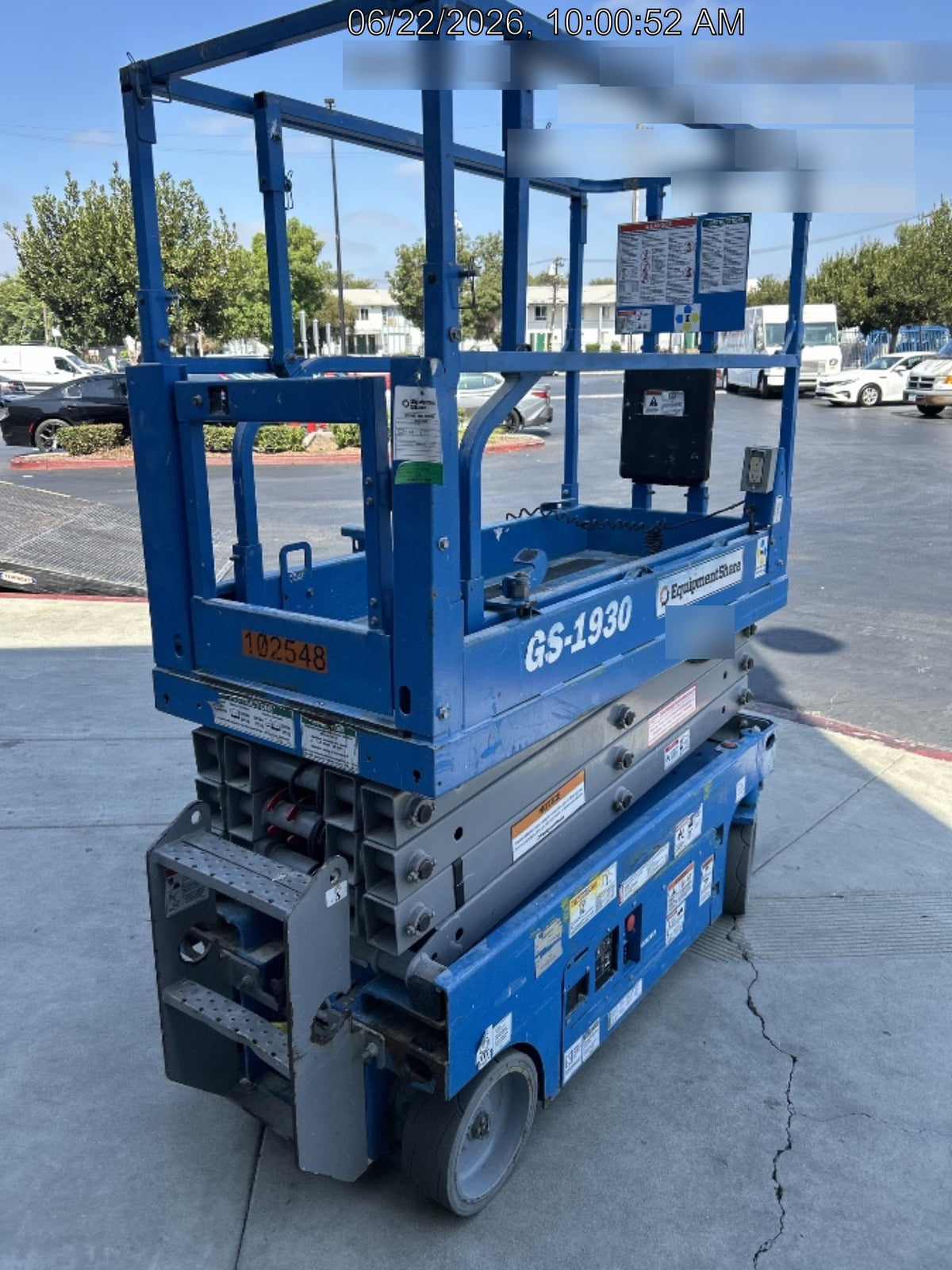 2020 Genie GS-1930 Solid Non Marking Tires, Beacon, Folding rails with half height swing gate, 800W Inverter