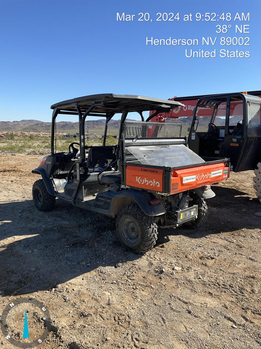 2022 Kubota RTV-X1140W-H Plastic Canopy, Windshield Acrylic Clear, LED Strobe Light, Wire Harness Kit, Back up Alarm