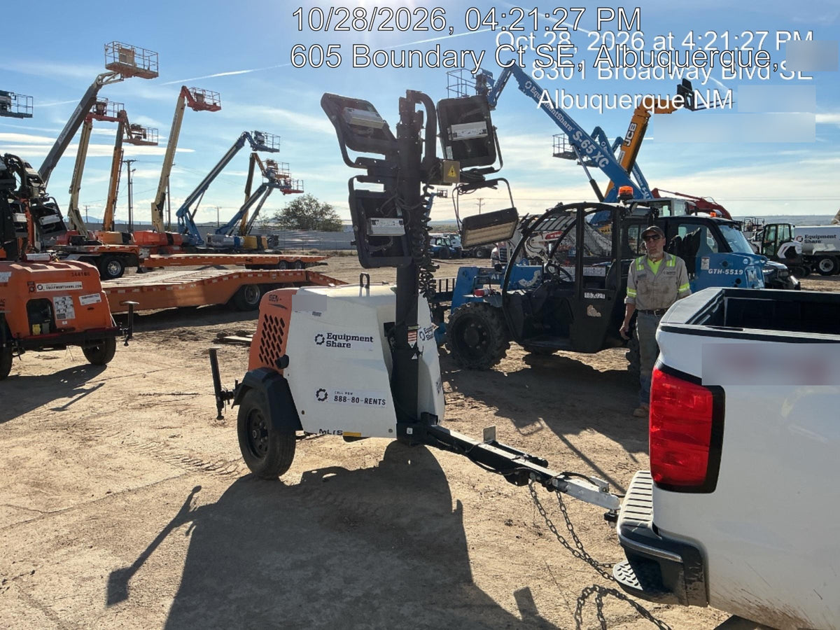 2024 Generac MLT2 Diesel, Flex Switch 120V Input, Powerzone Controller, 
(4) 320W LED Lights, 4kW Generator, 39.9 Gal Fuel Tank, 2" Ball, T3