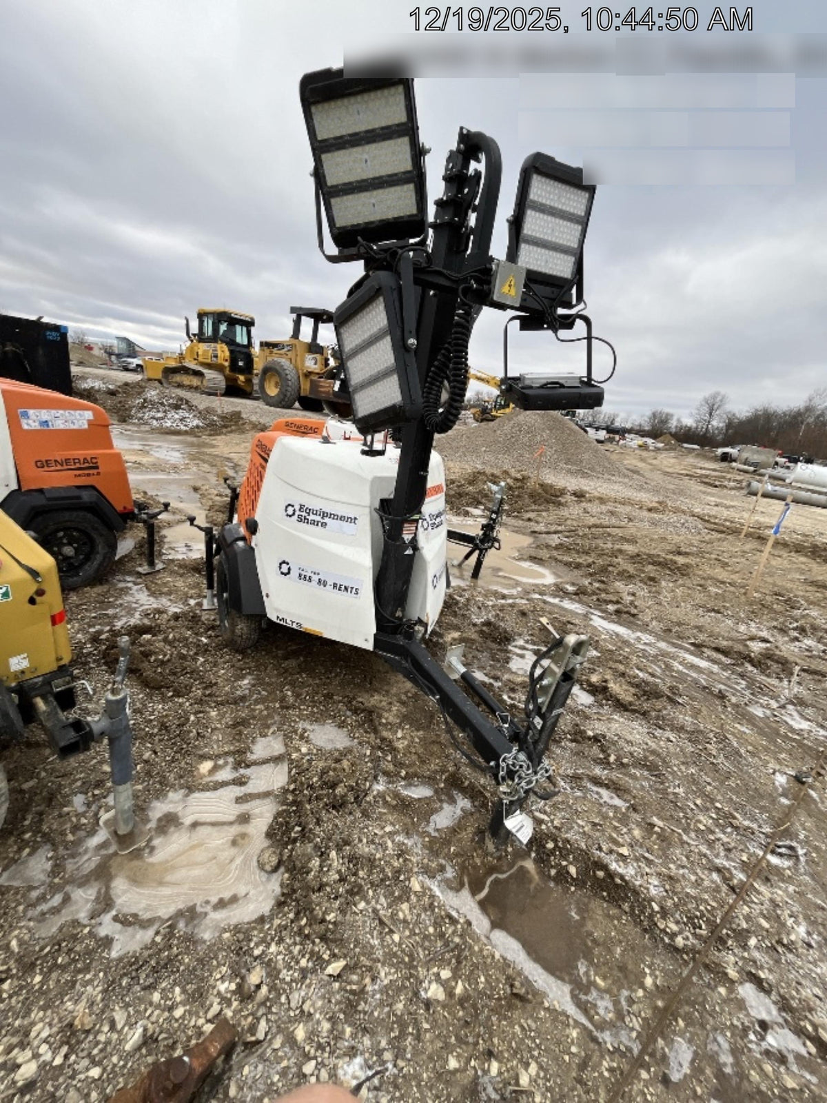 2024 Generac MLT2 Diesel, Flex Switch 120V Input, Powerzone Controller, 
(4) 320W LED Lights, 4kW Generator, 39.9 Gal Fuel Tank, 2" Ball, T3