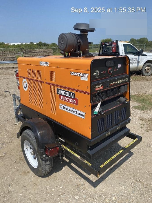 2021 Lincoln Electric Vantage 549X Ready Pak 3, ORANGE (includes trailer, cable rack, fender light kit)