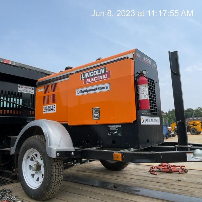 2023 Lincoln Electric LE400 Kubota V1505, Trlr, Cable Rack, Light Kit, ES Decals, T3