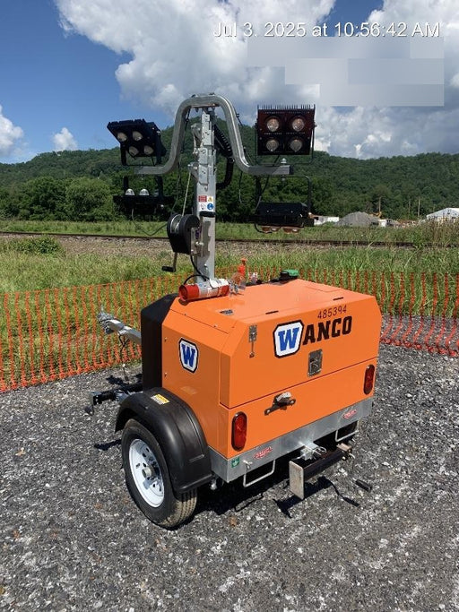 2025 Wanco WLTT-4MM4K Diesel, Mitsubishi L2E, 9.0HP @1800 rpm, Deep Sea Controller, Shore Power Plug, Auto Start, (4) 350W LED Floodlights, 4kW Generator, 60 Gal Fuel Tank, 2" Ball, T3