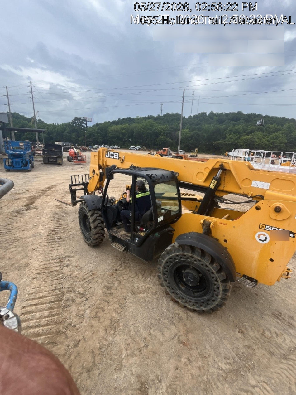 2020 JCB 509-42 Canopy, Solid Tires, Work Lights, Beacon, Aux Hydraulics, Back up Alarm, Lifting Eye, ES Decals