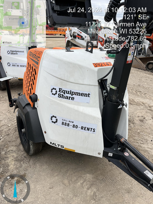 2024 Generac MLT2 Diesel, Flex Switch 120V Input, Powerzone Controller, 
(4) 320W LED Lights, 4kW Generator, 39.9 Gal Fuel Tank, 2" Ball, T3