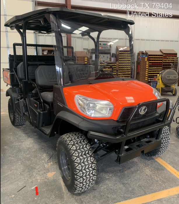 Kubota RTV-X1140W-H Canopy, 4-Seater, Diesel, Windshield Acrylic Clear, LED Strobe, Backup Alarm