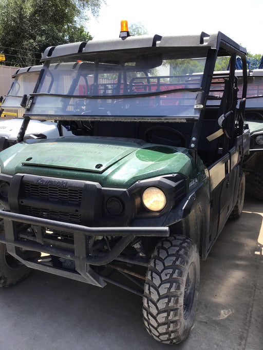 Kawasaki Mule PRO-DXT Standard Options, Backup Alarm, Beacon, Plastic Hard Top, Poly Windshield, Horn Kit